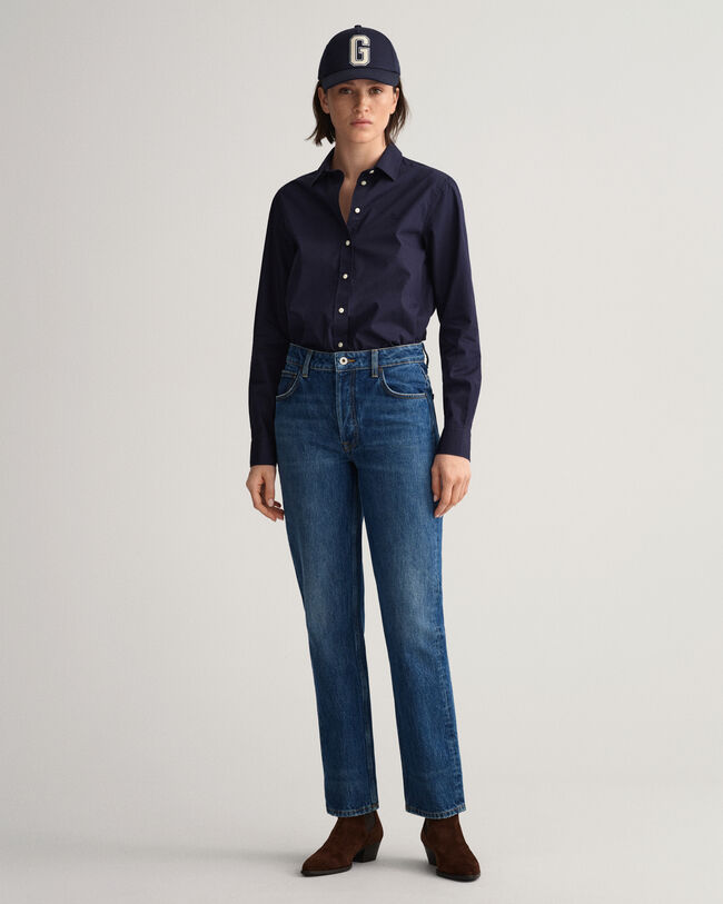 Camisa em popelina regular fit