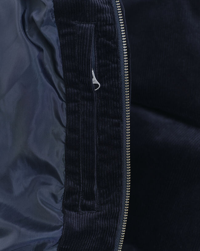 Blusão acolchoado em bombazina