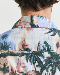 Camisa com estampado Resort Island relaxed fit