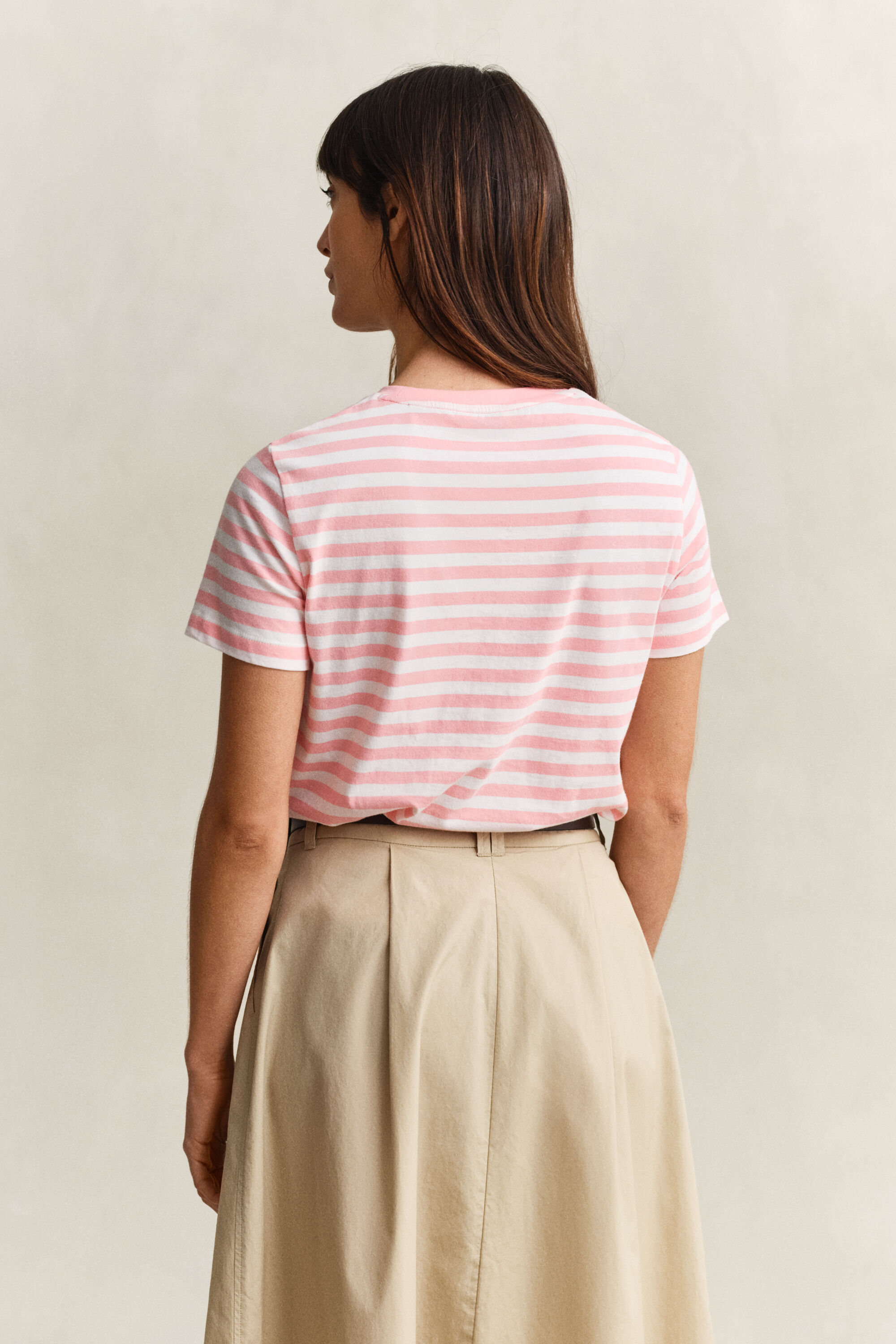 T-shirt às riscas Shield