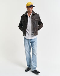 Camisa Oxford cl&aacute;ssica Tattersall regular fit