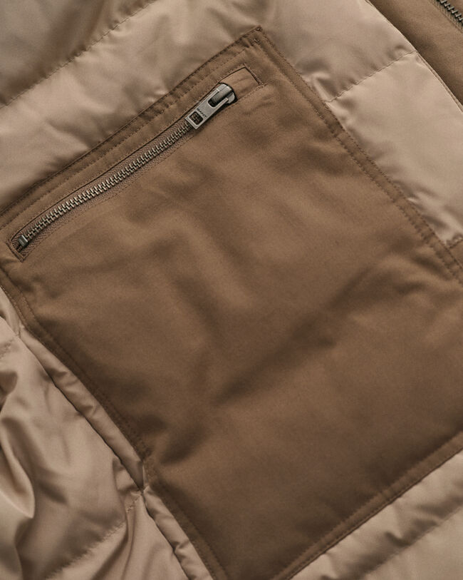 Casaco em flanela acolchoado