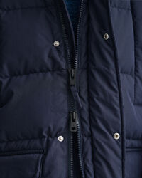 Blusão de penas comprido Alta