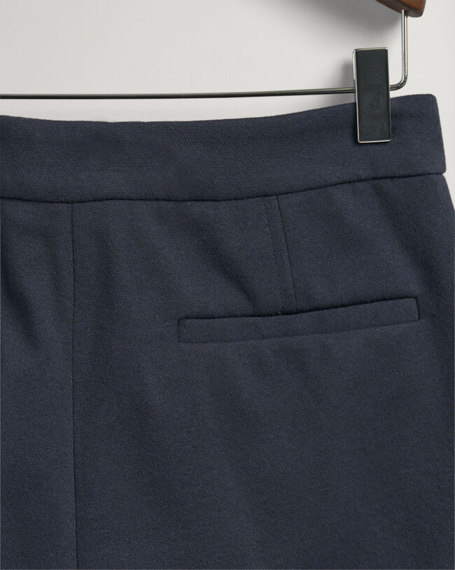 Calças cigarette em jersey