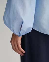 Blusa em seda e algod&atilde;o relaxed fit