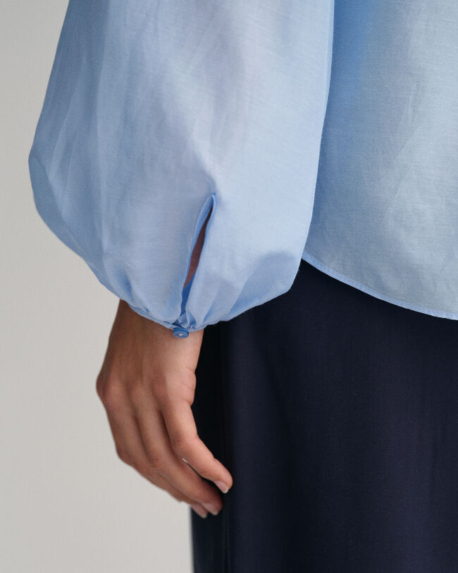 Blusa em seda e algod&atilde;o relaxed fit