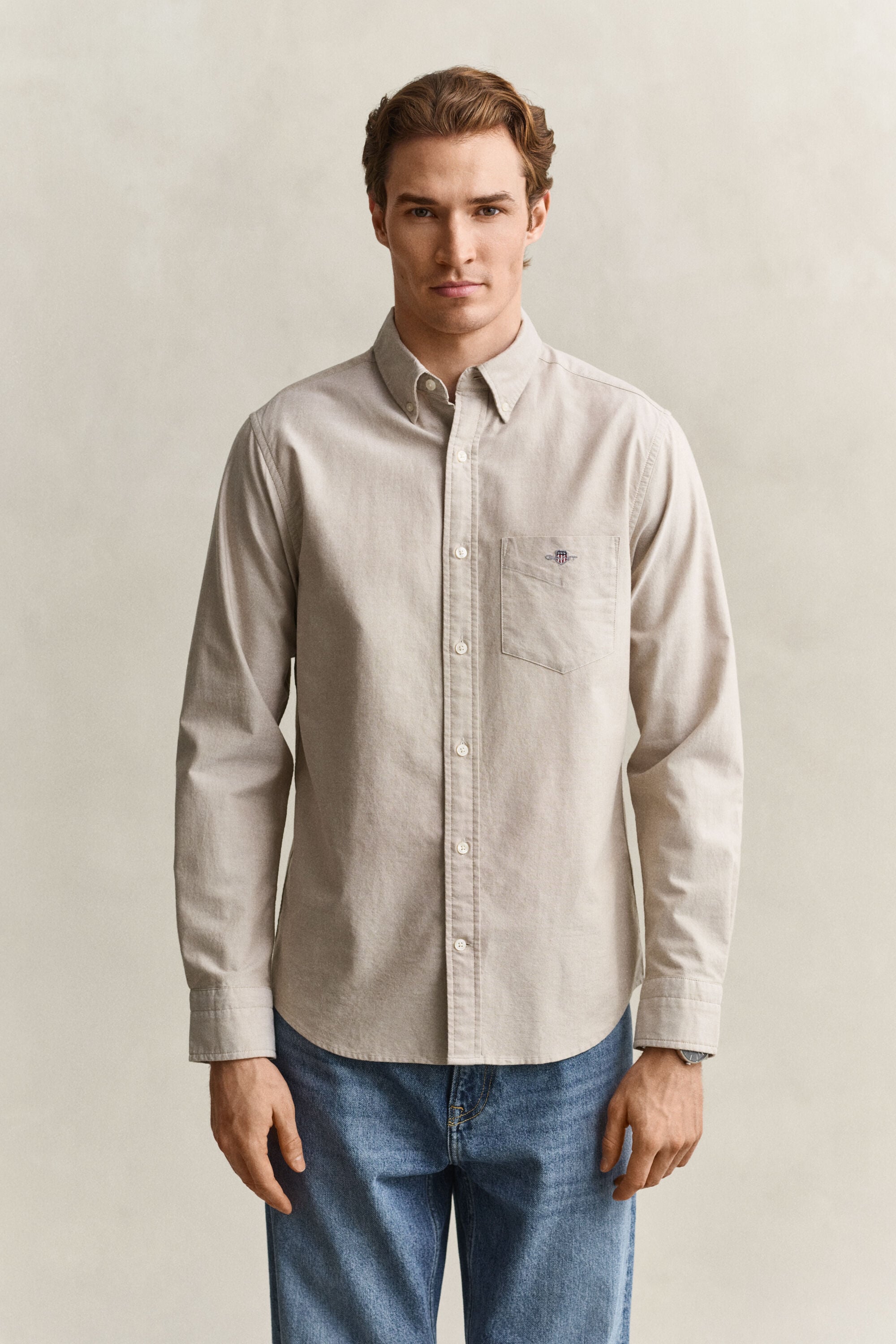Camisa Oxford clássica regular fit