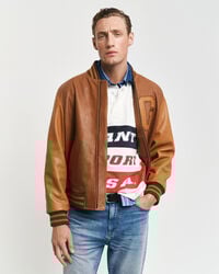 GANT Varsity Jacket em pele