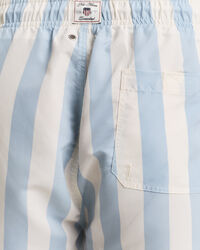 Calções de banho às riscas em bloco