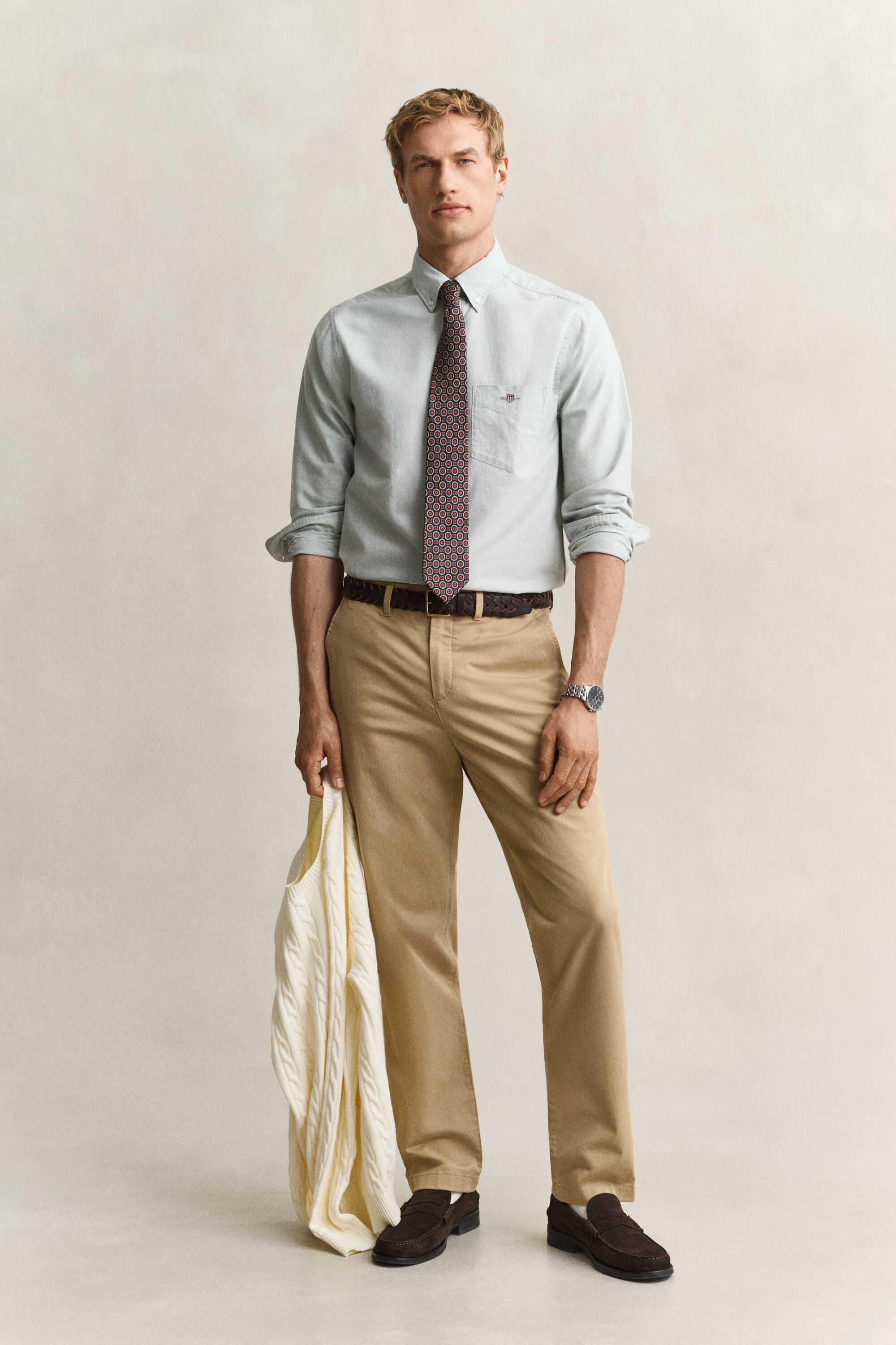 Camisa Oxford clássica regular fit