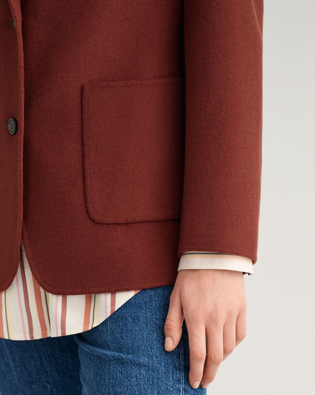 Blazer a direito cosido à mão