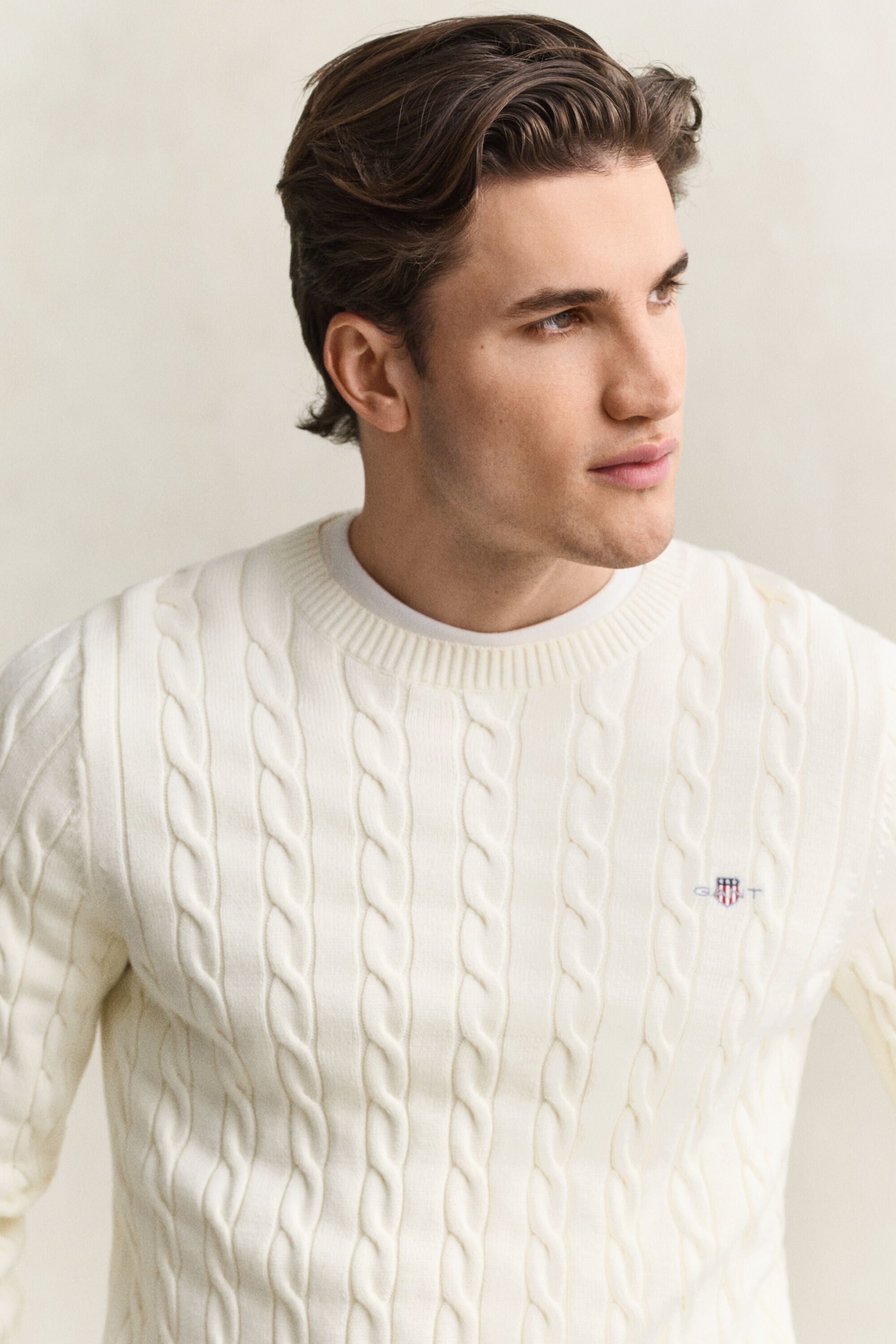 Camisola em malha entrançada Classic