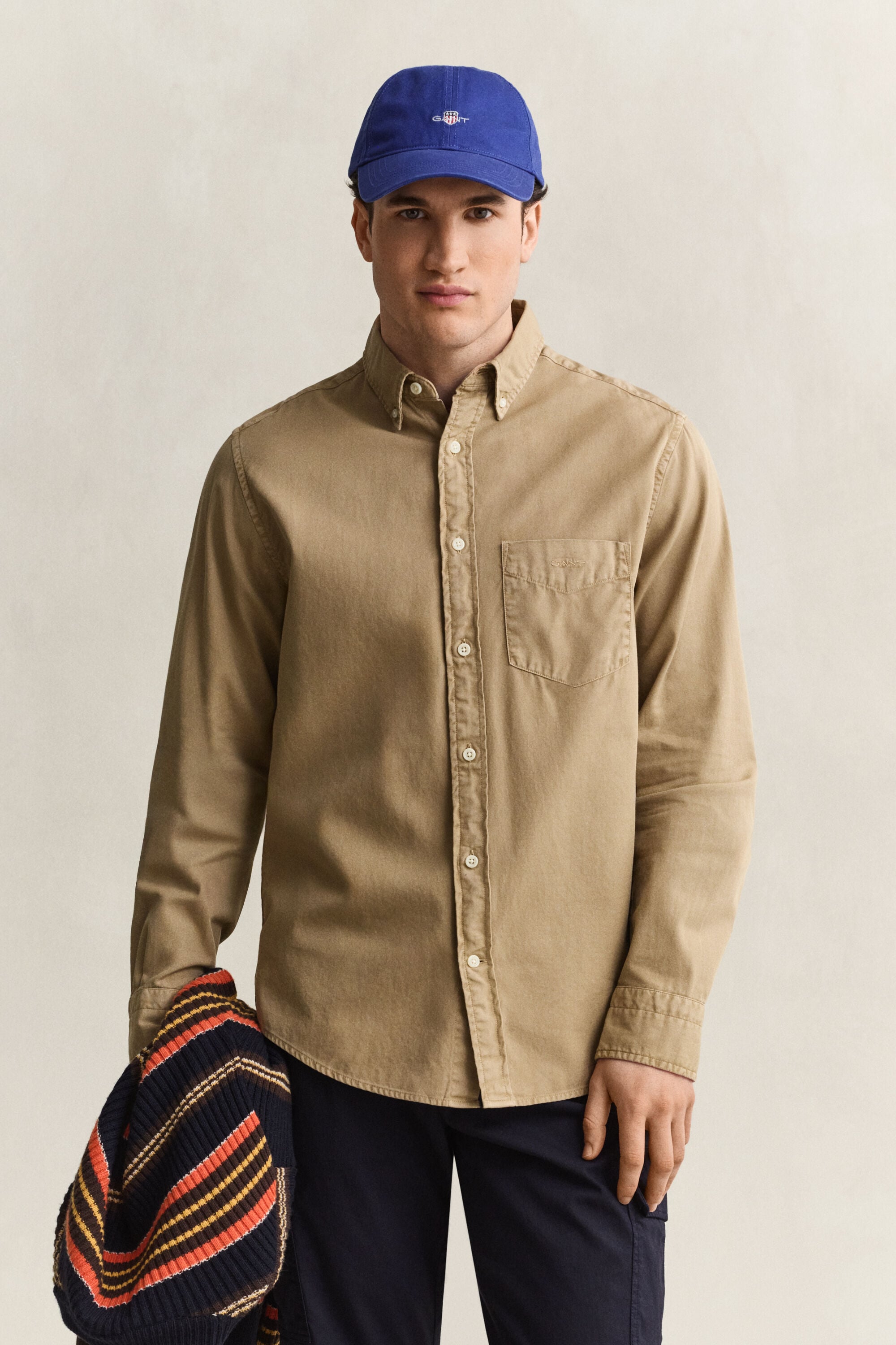 Camisa em sarja regular fit