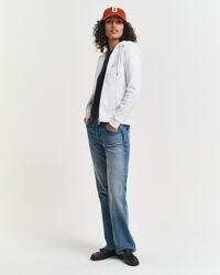 Sweatshirt com capuz e fecho Tonal Shield