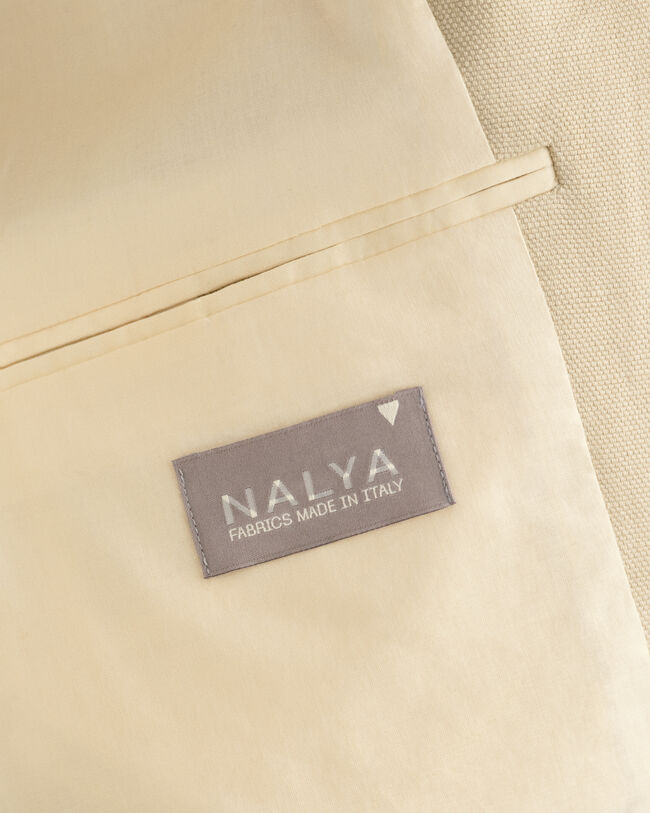 Casaco de fato em linho e algodão relaxed fit