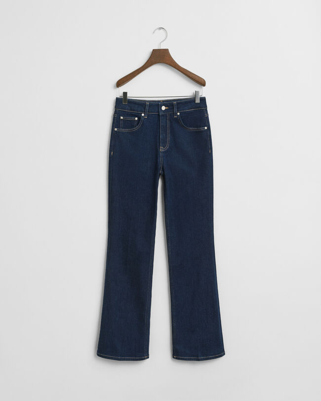 Calças de ganga evasê slim fit