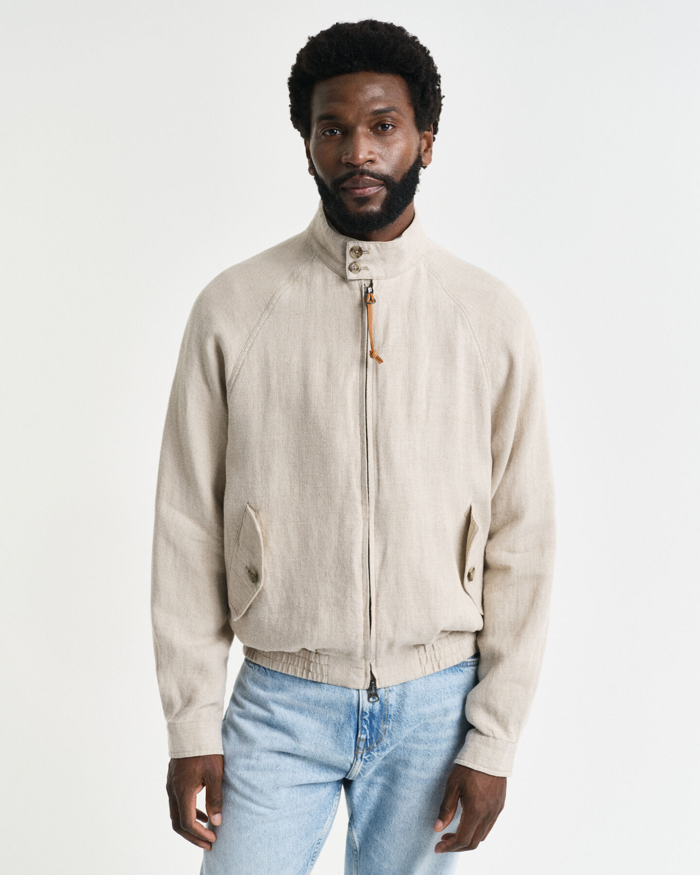 Casaco Harrington em linho