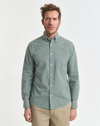 Camisa em popelina gingham Classic regular fit