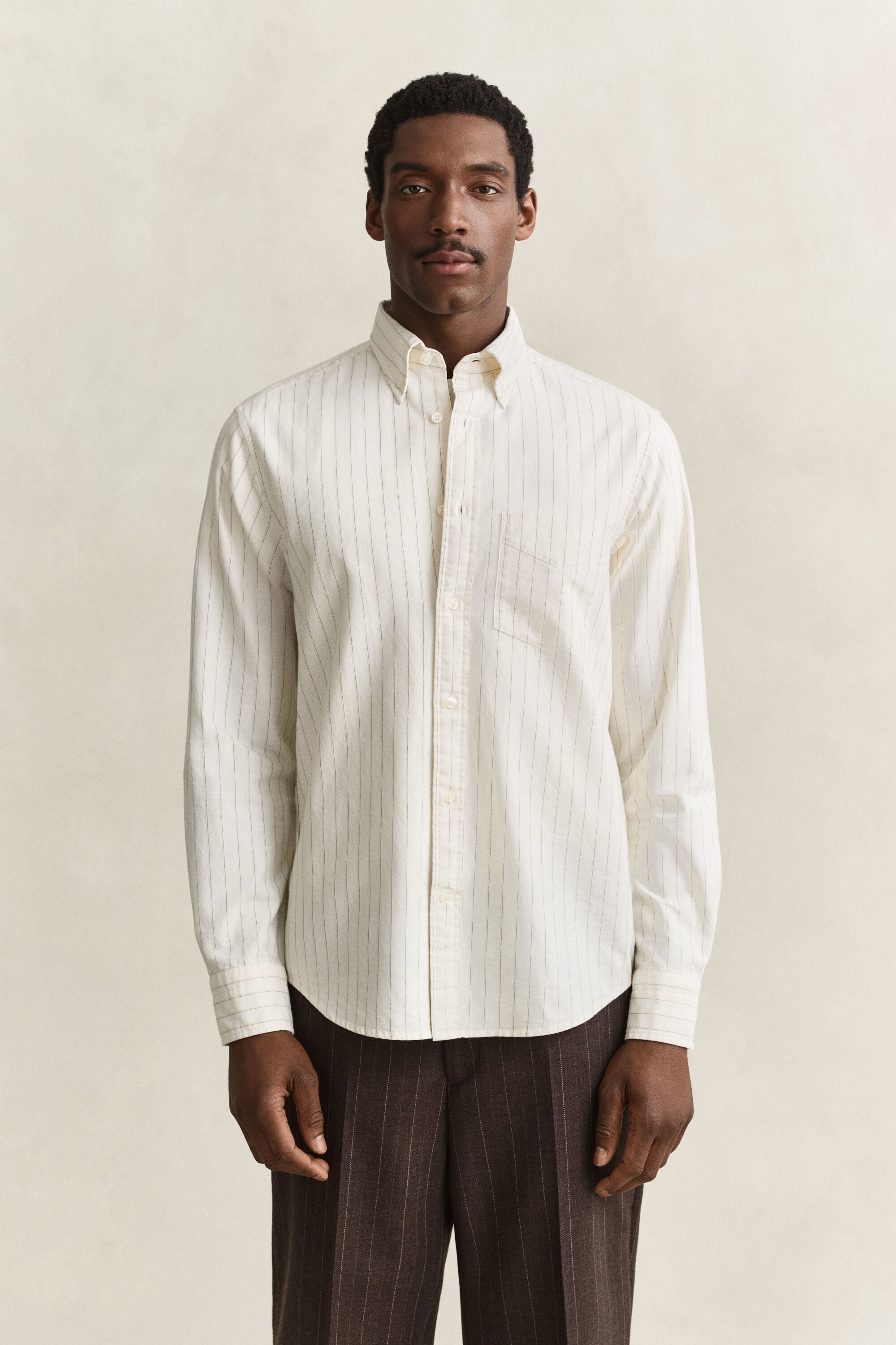 Camisa Oxford Archive às riscas