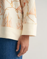 Sweatshirt com capuz e estampado Sailing