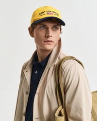 Boné com pala com lavagem Contrast