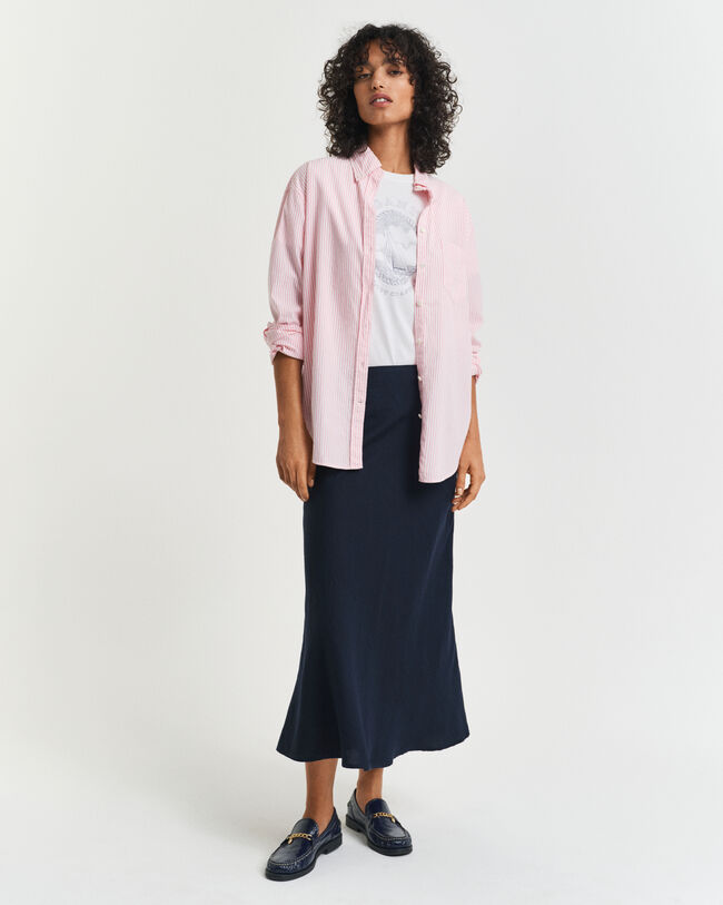 Saia em mistura de linho