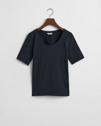 Camisola com decote redondo profundo