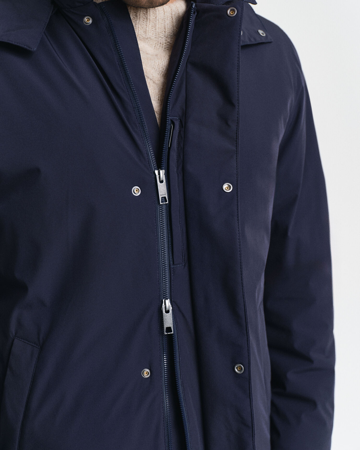 Gabardina acolchoada