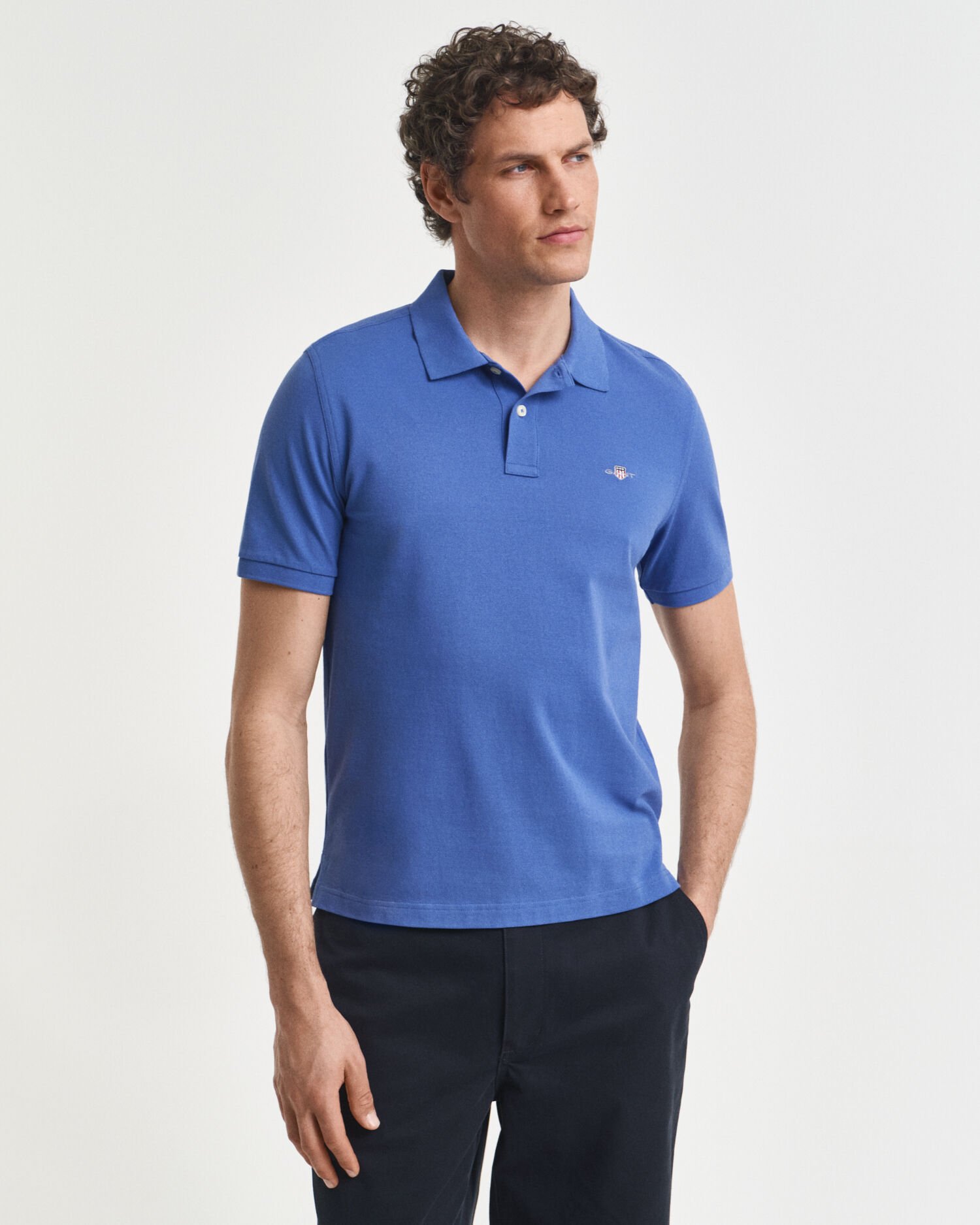 Polo em algodão piqué Shield regular fit