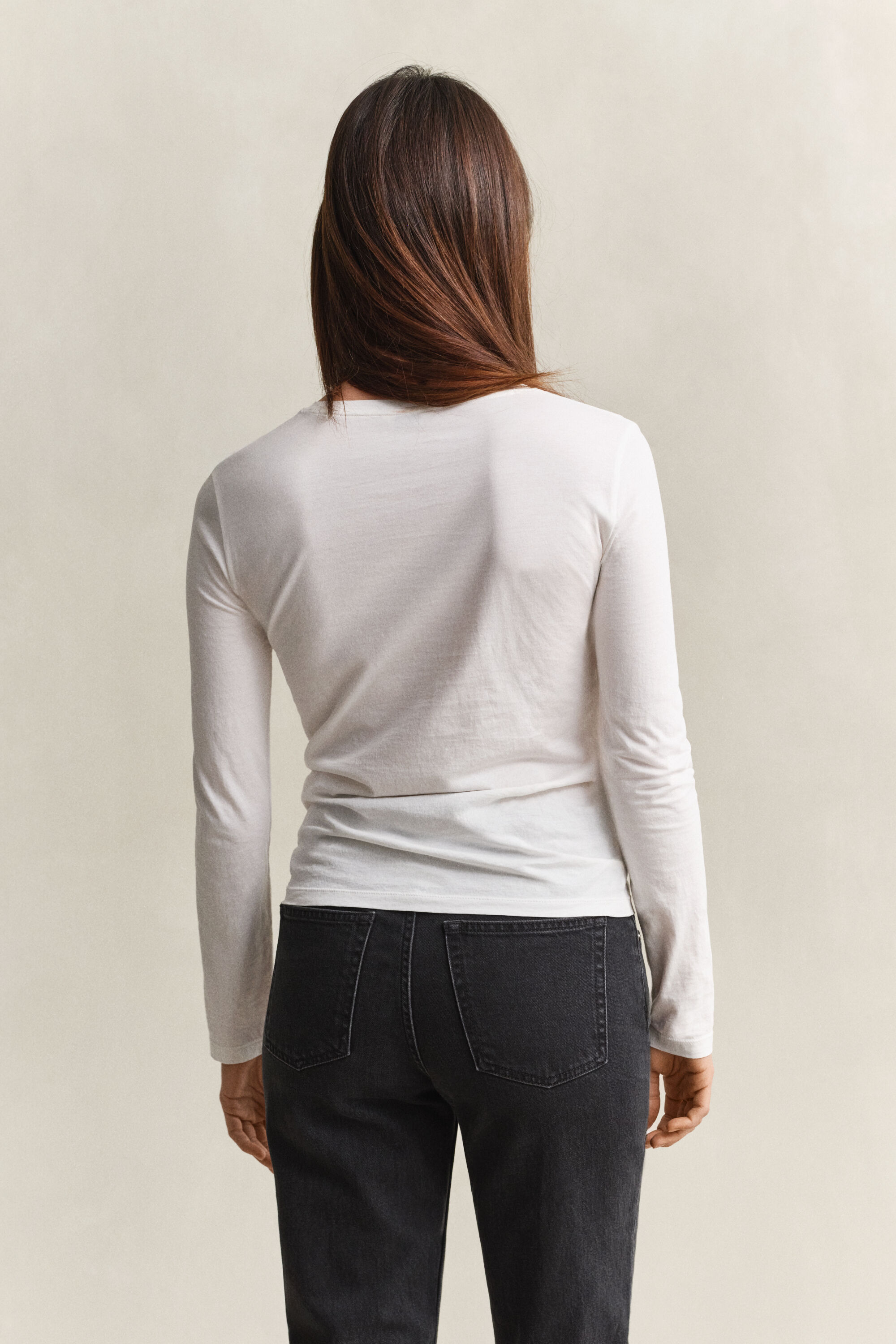 Camisola de manga comprida em algodão leve