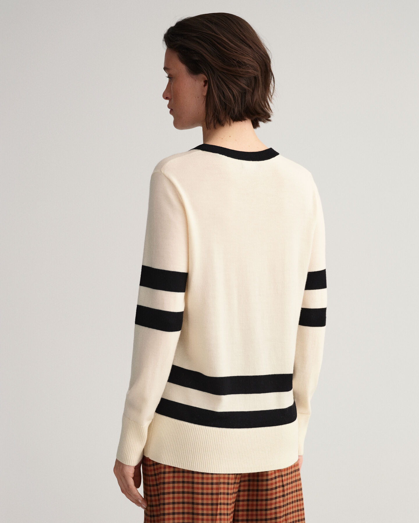 Pulover com decote redondo Collegiate