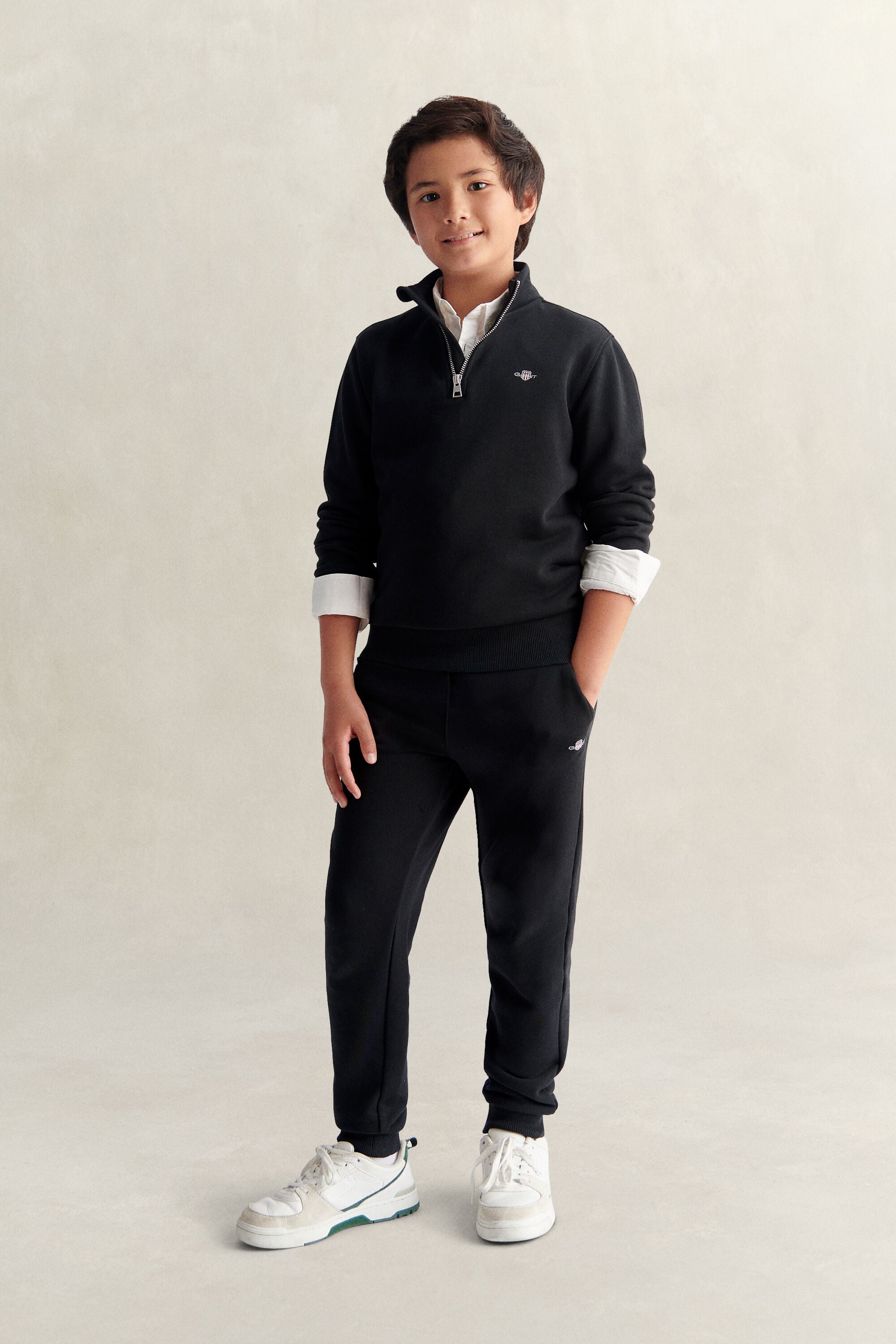 Sweatshirt com meio fecho de correr Shield Teen Boys