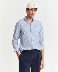 Camisa às riscas Textured regular fit