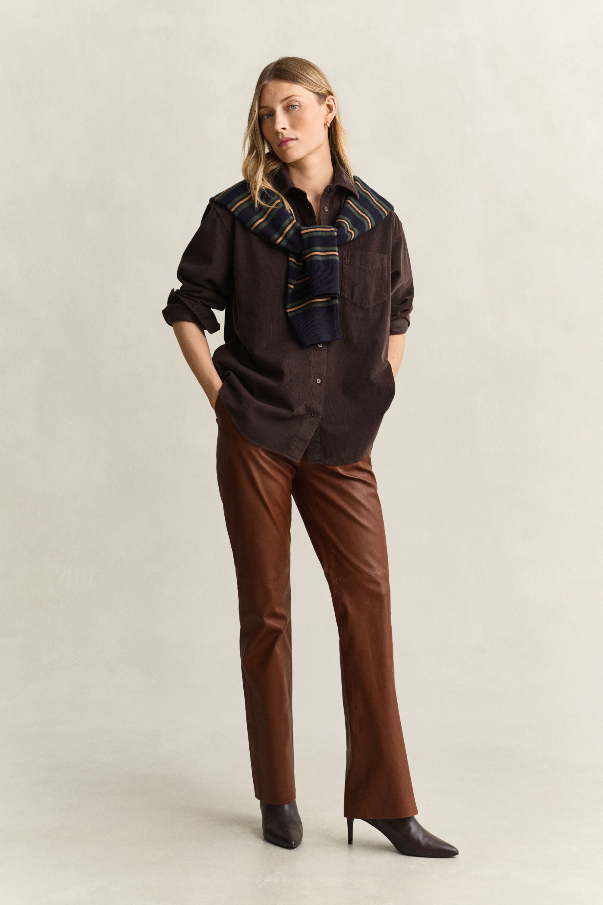 Camisa de bombazina relaxed fit