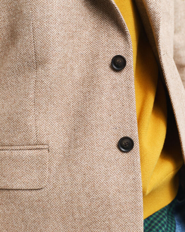 Blazer de fato Herringbone