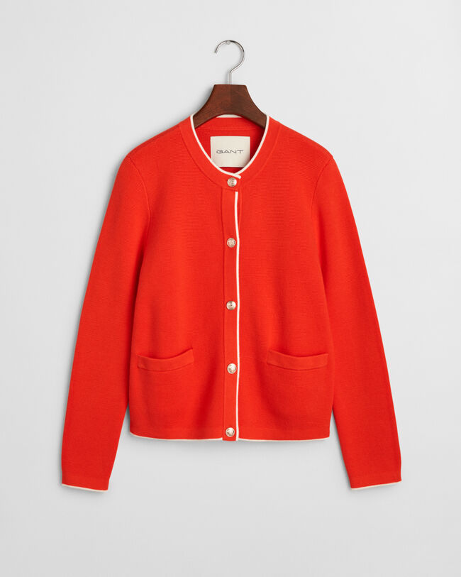 Casaco em malha de algodão