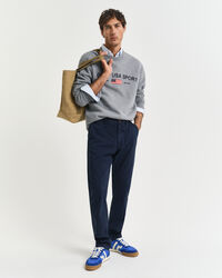 Calças chino Dobby Structured slim fit