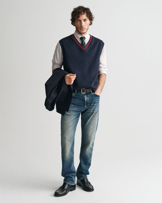 Colete com decote em V