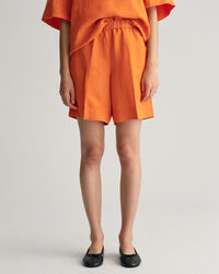 Cal&ccedil;&otilde;es pull-on em linho relaxed fit