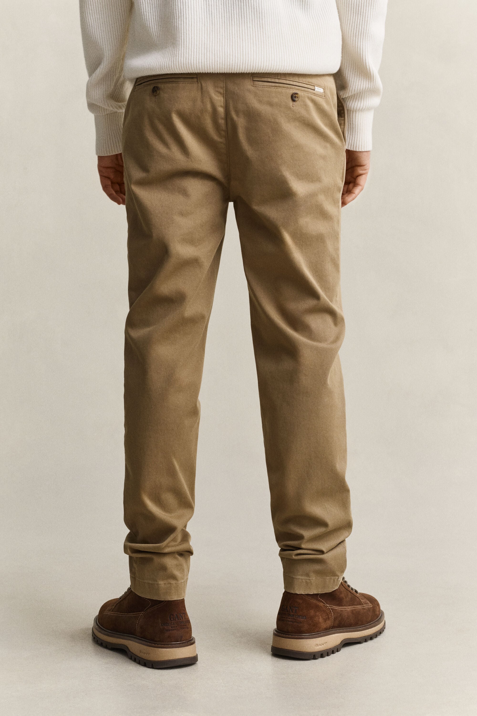 Calças chino confortáveis slim fit