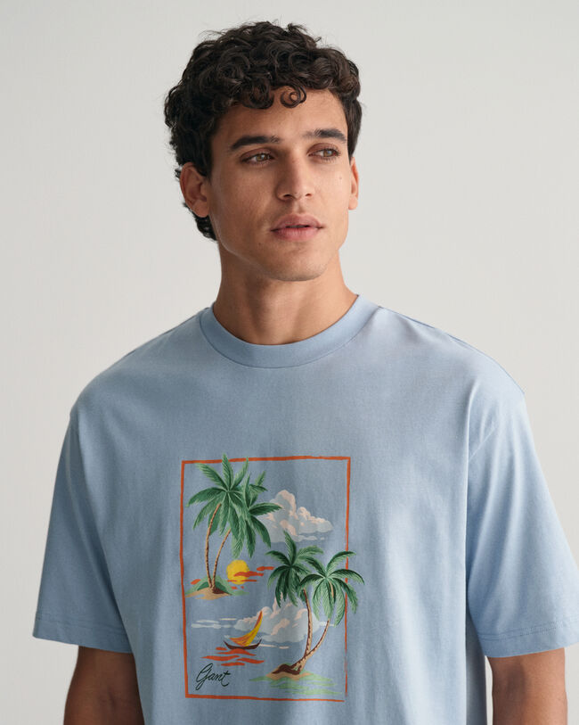 T-shirt Hawaiian Print