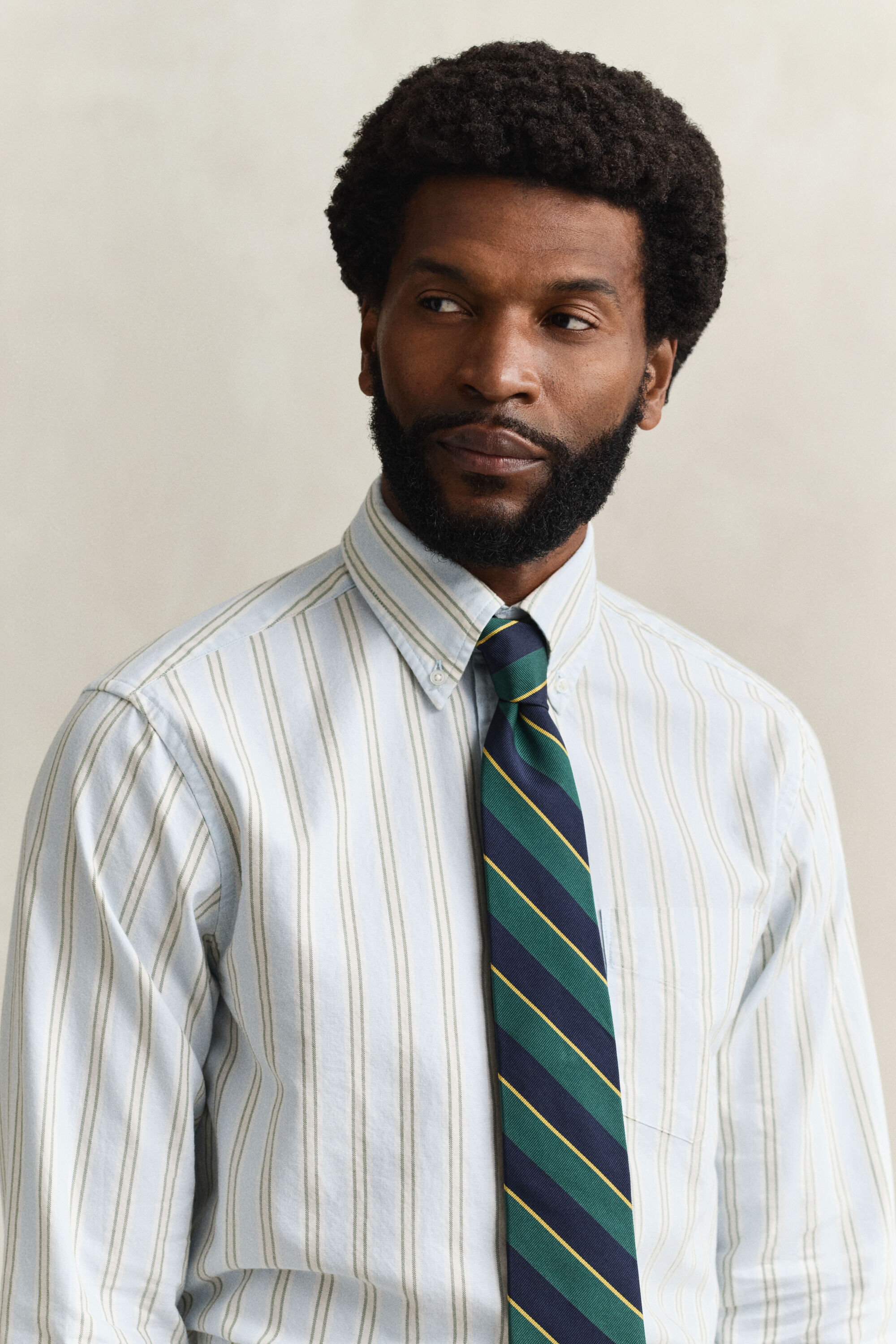 Camisa Oxford Archive às riscas