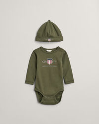 Body e gorro Archive Shield Baby