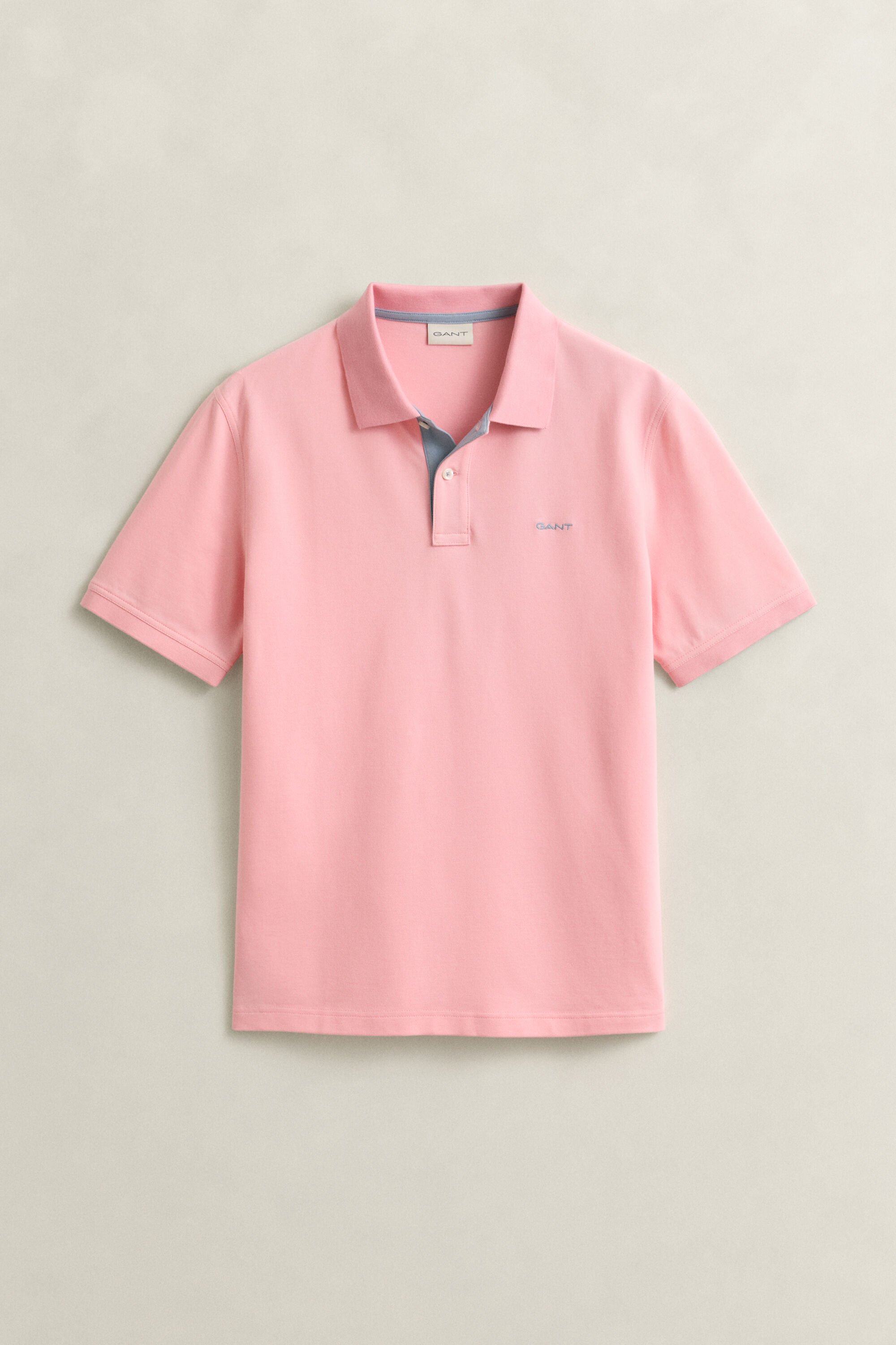 Polo em algodão piqué contrastante