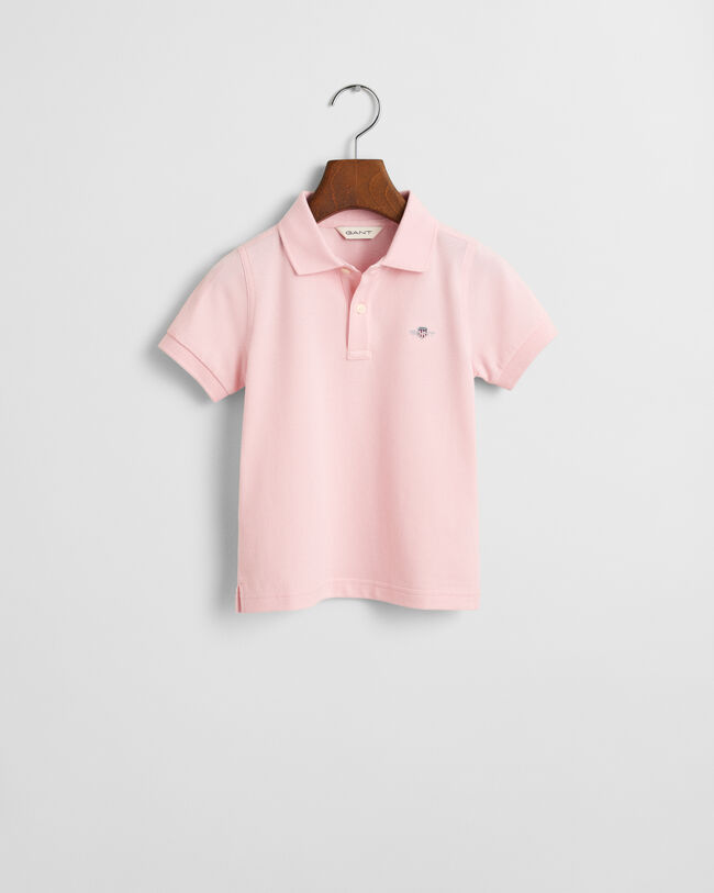 Polo em algod&atilde;o piqu&eacute; Shield Kids