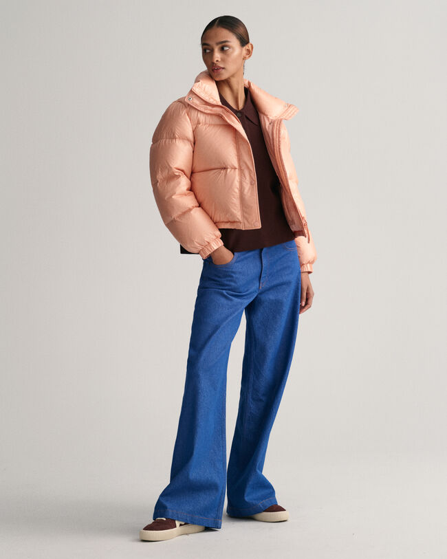 Blusão de penas curto