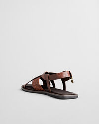 Sand&aacute;lias em pele entran&ccedil;ada Sunlaz