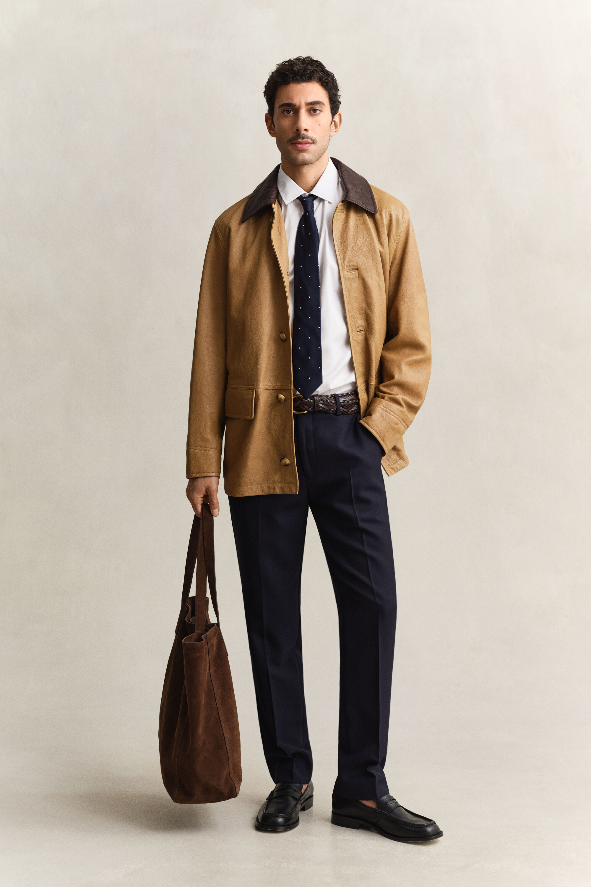 Vestido-camisa em popelina