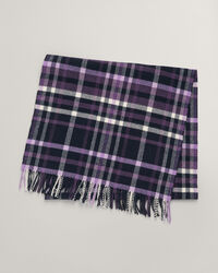 Cachecol com padrão de xadrez