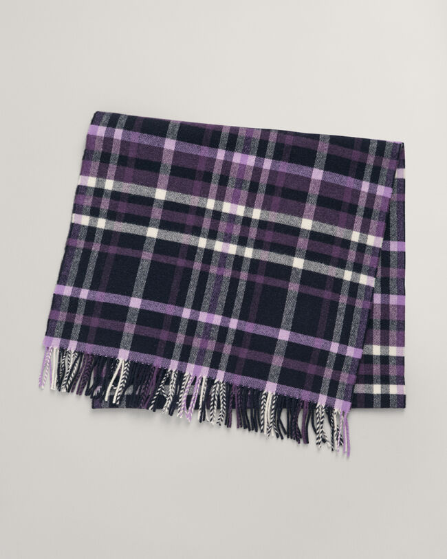 Cachecol com padrão de xadrez